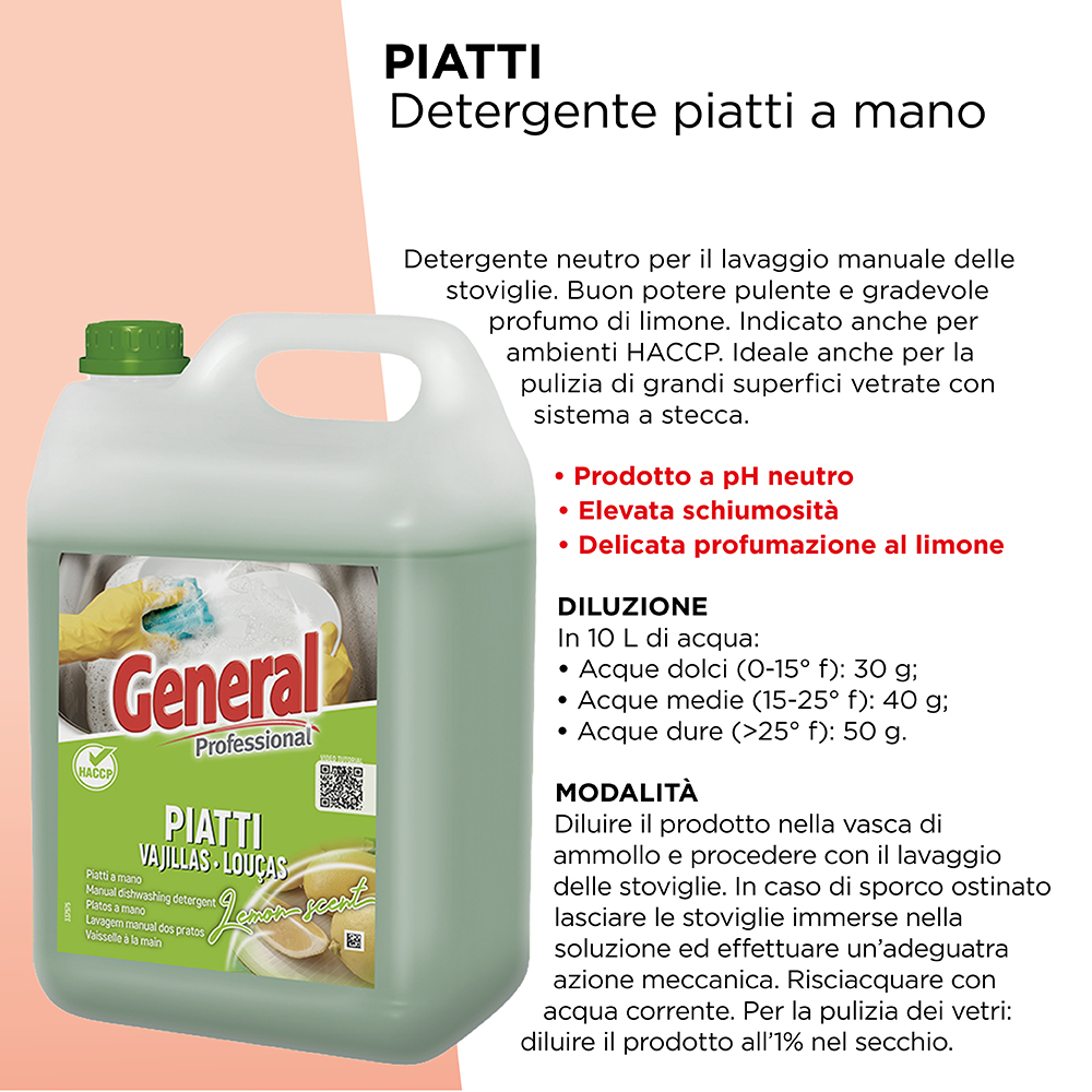 LAVAGGIO MANUALE STOVIGLIE TANICA 5 KG. ART.7168 [SUTTER102]