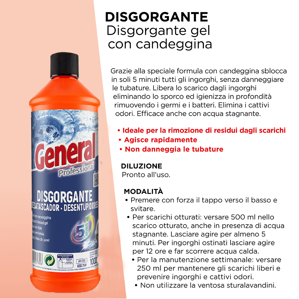 DISGORGANTE 1000ml x 1 Pz. ART.7139 [SUTTER120]
