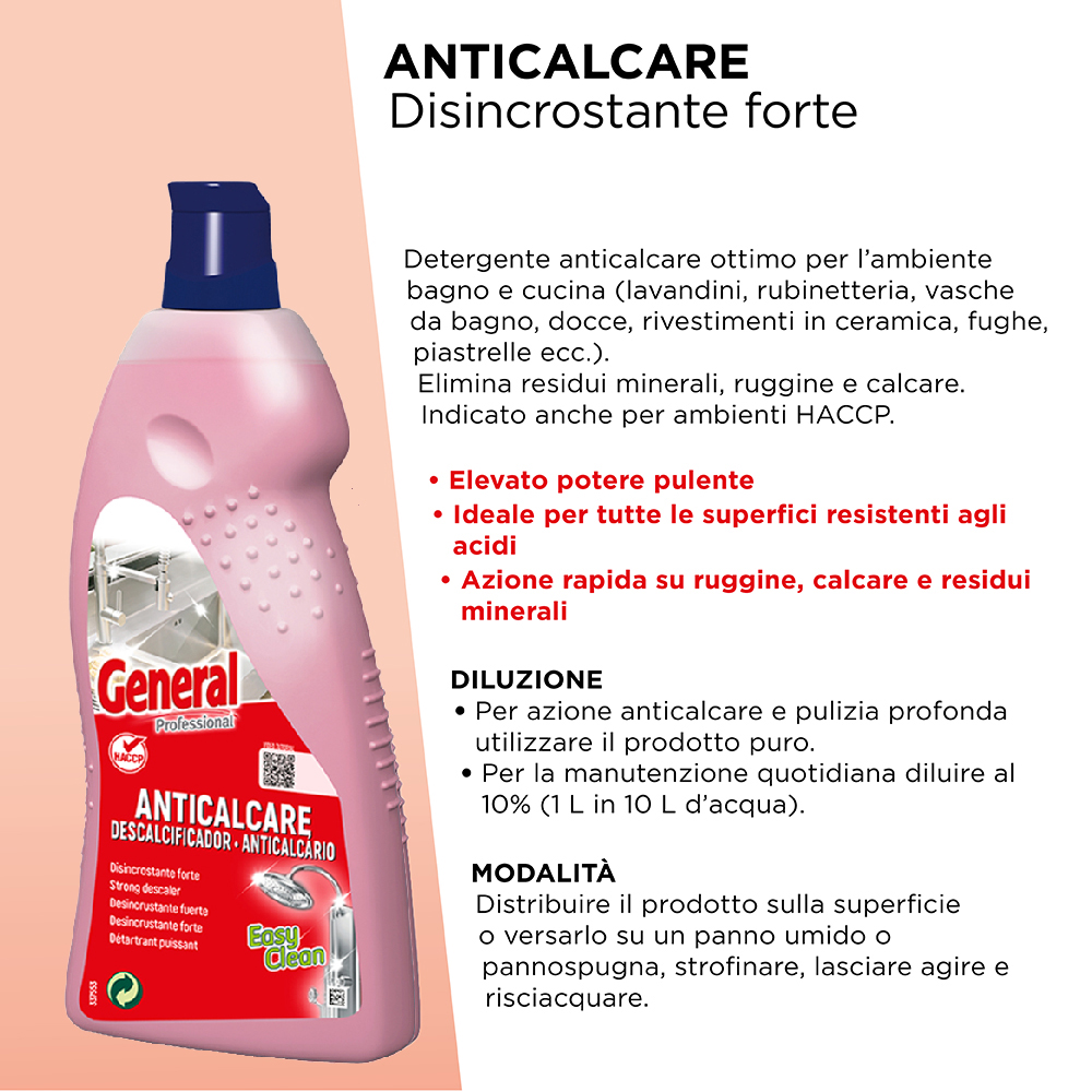 ANTICALCARE ML 1000 x 1 Pz. GENERAL ART.7142 [SUTTER126]