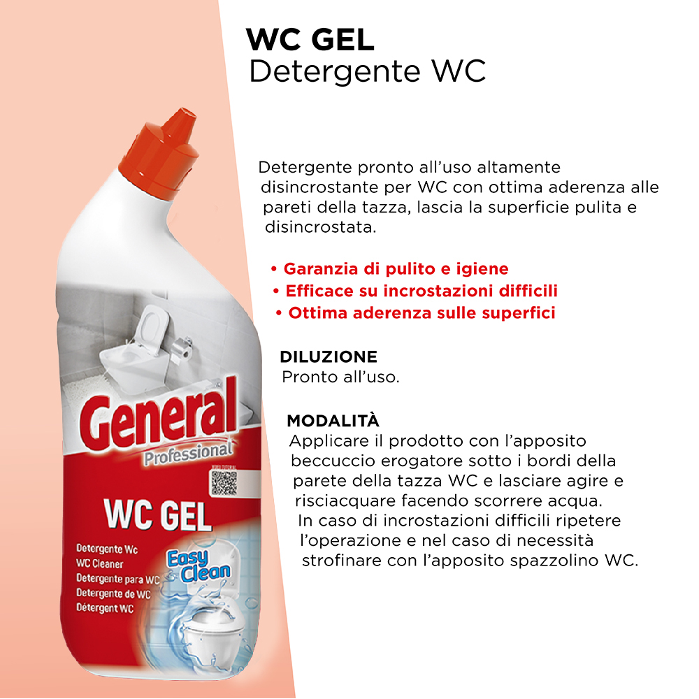 DETERGENTE WC GEL 750ml x 1 Pz. ART.7146 [SUTTER300]