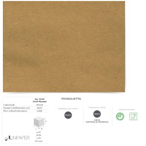 TOVAGLIETTA CARTA PAGLIA cm.35x50 x 500 Pz. ART.TP3550 [LUNIPAPER101]