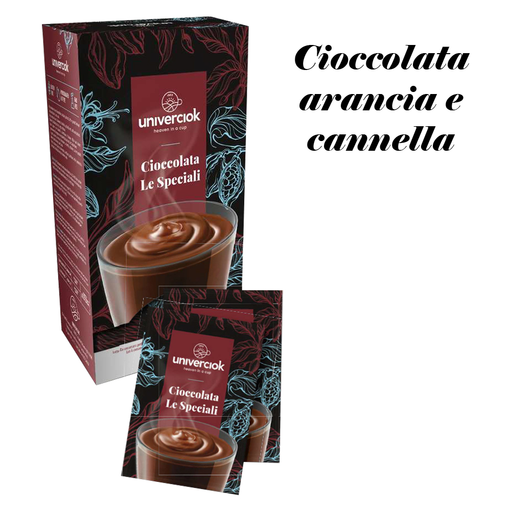 CIOCCOLATA ARANCIA/CANNELLA Gr.32 x 30 Pz.UNIVERCIOK [UNIVERCIOK176]