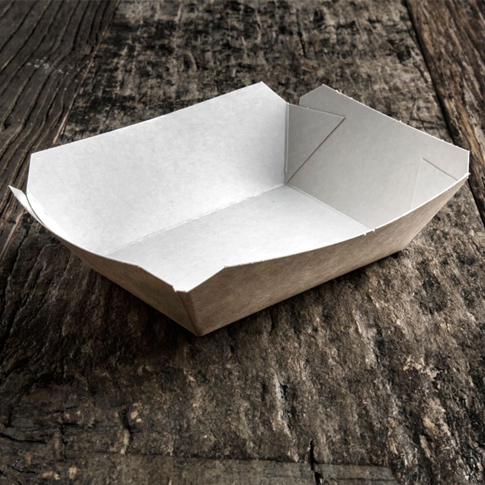 VASCHETTA PATATINE KRAFT 200 ML 11x14x4H CM x 100 Pz. ART.BK1114 [USOBIO145]