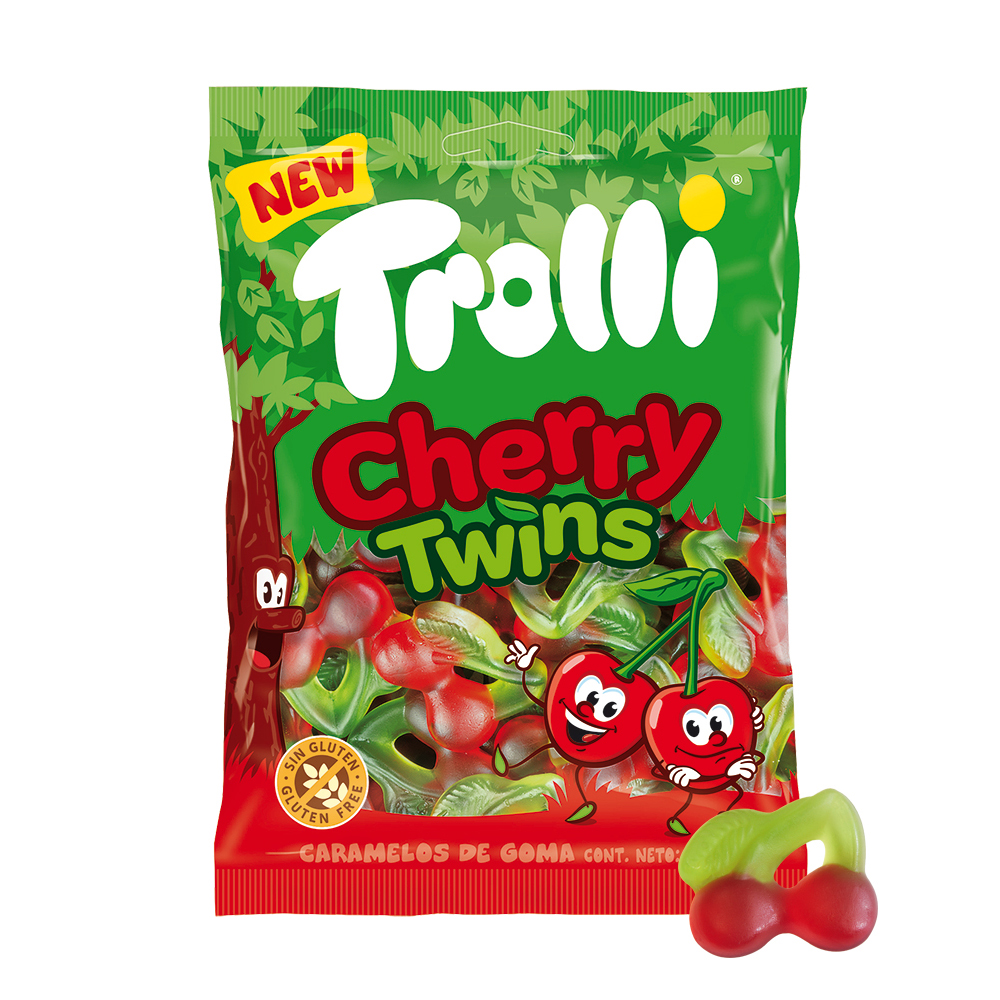 CHERRY TWIST BUSTA Gr.100 x 16 Pz.TROLLI [CADO502]