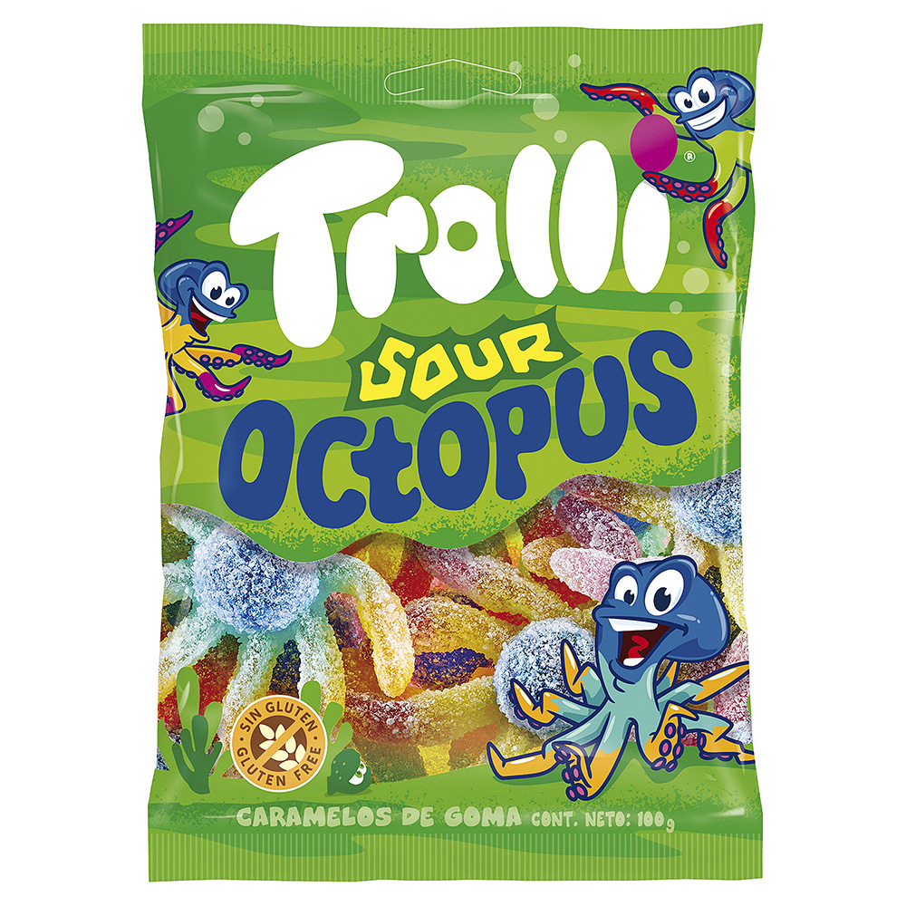 POLIPO ZUCCHERATO BUSTA Gr.100 x 16 Pz.TROLLI [CADO531]