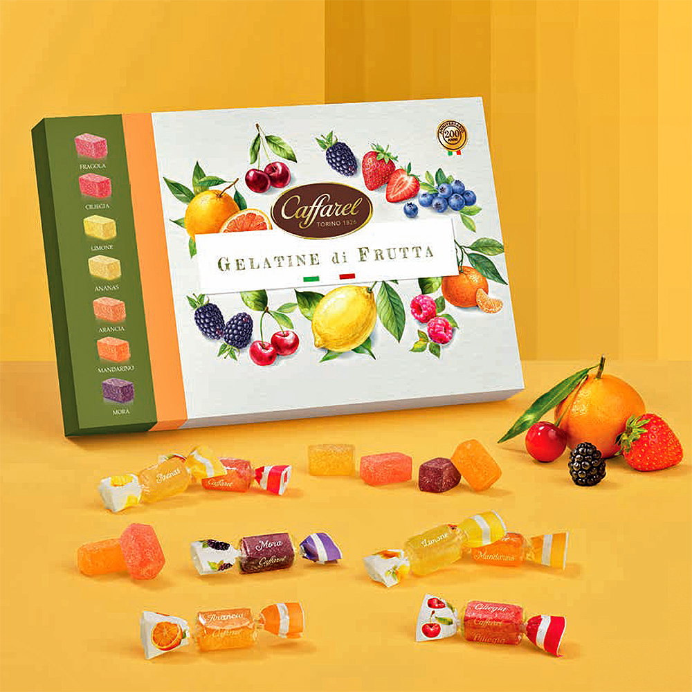 CONFEZIONE GELATINE CLASSICHE ASSORTITE FRUTTA Gr.290 V.12,50 ART.883031 [CAFFAREL135]