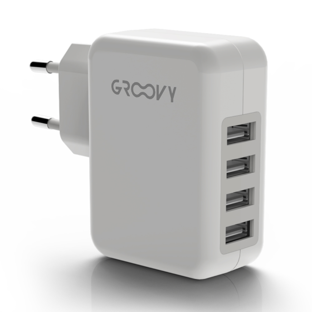 CARICATORE 4 USB x 2 Pz. [GROOVY210]