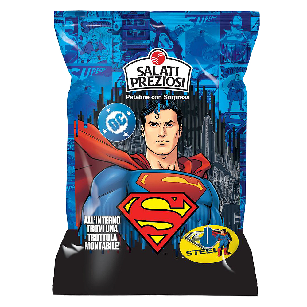 SUPERMAN TROTTOLA PATATINA Gr.25 x 24 Pz. [MITICA103]