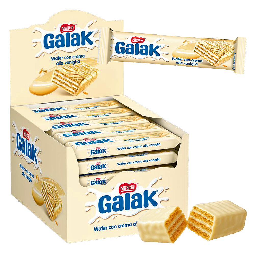 GALAK WAFER VANIGLIA Gr.30 x 30 Pz. [PERUBANCO134]