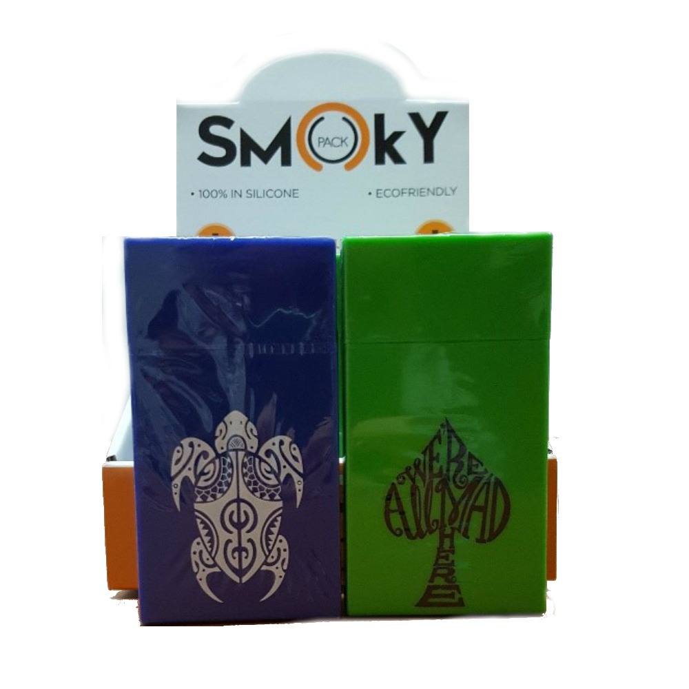 PORTAPACCHETTO CENTOS SILICONE x 12 Pz. [SMOKYPACK120]