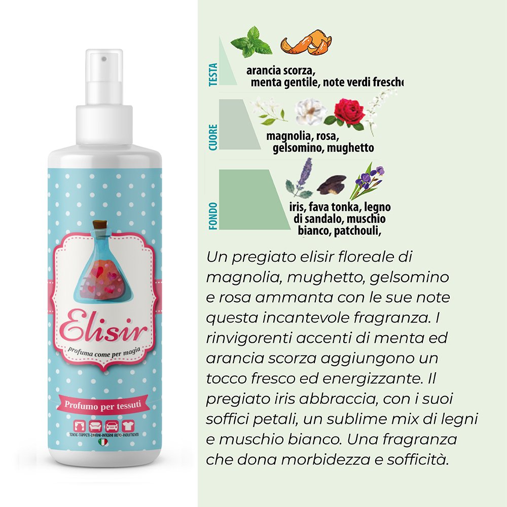 SPRAY TESSUTI ELISIR 250 mL x 1 Pz. V.9,50 [PROFUMO280]