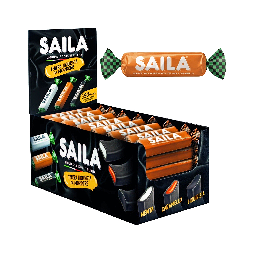 SAILA SOFFICE CARAMELLO/LIQUIRIZIA x100 Pz. [SAILA125]